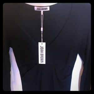 Joah brown black long sleeved cutouts